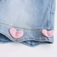 thumbnail image 4 of LRen Cute Shorts for Girls Jean Shorts Ripped Y2K Straight Leg Denim Shorts with Elastic Waistband Summer Comfy Clothes, 4 of 4
