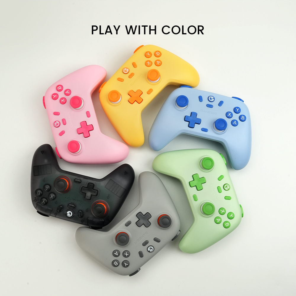 GameSir Nova Lite Controlador Inalámbrico 2.4g para PC Windows, iPhone, Android, Switch2, Switch y Steam Deck, Gamepad Bluetooth con Gatillo Hall Effect, Turbo, Vibración (Gris) 5