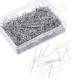thumbnail image 1 of Alfiler de satén fino de 100 g para hacer joyas, coser y hacer manualidades, acero inoxidable LingWen 8390612333682, 1 of 1