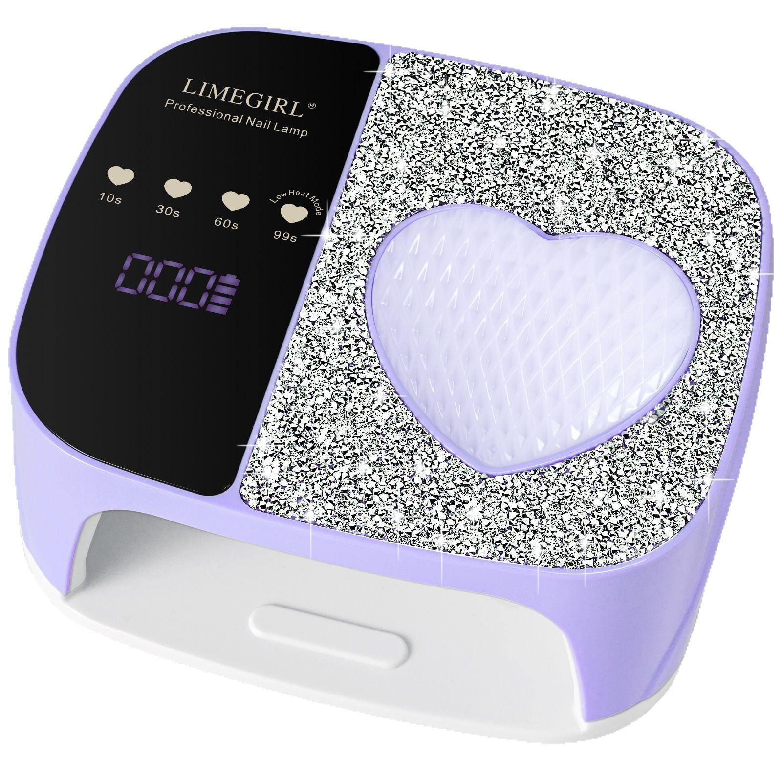 ProArt Rechargeable Nail Lamp for Diamonds - 120W Dual Source UV/LED Nail Dryer, Smart Sensor Fast Curing Light for 3D Nail Art, Portable Gel Polish Manicure Machine