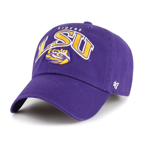 Men's '47 Purple LSU Tigers Clean Up Adjustable Hat