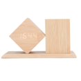 thumbnail image 3 of Pen Holder Clock Voice Control HD LED Display USB Battery Powered Wooden Digital Alarm Clock, 3 of 5