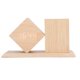 thumbnail image 3 of Pen Holder Clock Voice Control HD LED Display USB Battery Powered Wooden Digital Alarm Clock, 3 of 5