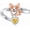 Corgi, variant on 925 Sterling Silver Adjustable Animal Ring for Women Axolotl/Bat/Corgi/Highland Cow/Panda/Pug/Turtle Open Rings Animal Jewelry Gifts for Her