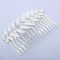 thumbnail image 4 of Barrettes Leaf Hair Comb for Women Wedding Bridal Hair Accessories Elegant Hairpins Birthday for Her Unique Decorative Side Comb for, 4 of 6