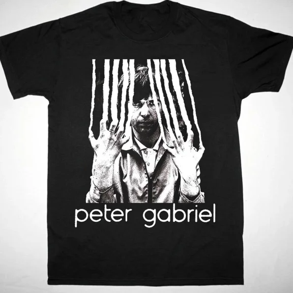 CLASSIC Vtg Peter Gabriel Gift For Fans Cotton Black T Shirt S-5XL CS585