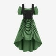 thumbnail image 2 of Jsaierl Women's Halloween Costumes Vintage Medieval Elegant Gothic Maxi Dresses Adult Costumes Peasant Steampunk Ball Gown Renaissance Dress, 2 of 7