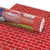 Fadeless Bulletin Board Art Paper, Two- Tone Brick, Red, 48 in x 50 ft roll, color fast, display