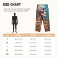 thumbnail image 6 of Haiem Artistic Orange Carnation Skull Women's Pajama Pants Ultra Lightweight Pjs Bottoms Sleepwear Bottom Pants With Pocket Drawstring-Large, 6 of 7