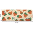 thumbnail image 7 of Orange Strawberry Plants Fruit Kitchen Rug Mat,Kitchen Runner Rugs Non Skid Washable,Decorative Kitchen Floor Mats for Kitchen,Sink,Laundry,17"x47.2", 7 of 7
