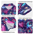 thumbnail image 3 of Dailycode Small Short Sleeve Button Down Shirts Neon Funny Cartoon Hearts Casual Shirt 3-10 Years, 3 of 9