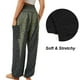 thumbnail image 5 of Pantalones harén para mujer, pantalones bohemios de yoga de cintura alta con bolsillos lavables a máquina, 5 of 5