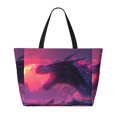 thumbnail image 2 of Easygdp Mystical Dragon Under Moon Bolsa de Viaje de Playa de Gran Capacidad, Bolsa Tote Perfecta para la Playa, Escapadas de Fin de Semana y Viajes, 2 of 7