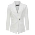 thumbnail image 2 of Womens 2-piece Office Lady One-button Elegant Slim Fit Business Suit (blazer+pant), 2 of 5