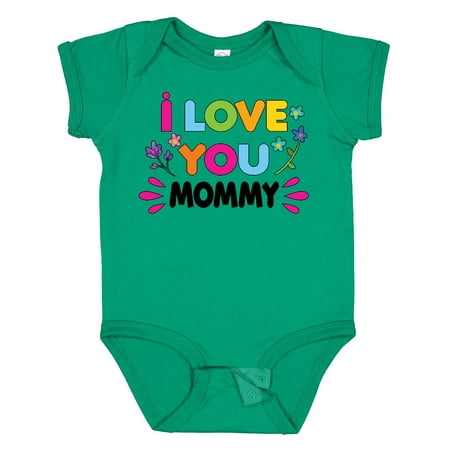 

Inktastic I Love You Mommy with Flowers Gift Baby Girl Bodysuit