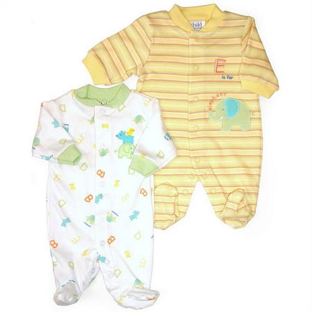 Carter's Child of Mine Neutral 2-Pack Sleep 'N Play, Yellow