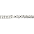 thumbnail image 3 of White Sterling Silver chain Curb Men's 22 in 7.8 mm, 3 of 5