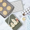 thumbnail image 5 of Yayeee Pot Holders Kitchen Heat Resistant with Pocket 7"x9.8" Cotton Oven Cooking Hot Pads, Gray Snowmen, 5 of 7