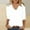 White, variant on Ayfxijin Fall Tops for Women,Women's Fashion Solid Color Loose T-shirt 3/4 Sleeves Blouse V-Neck Casual Tops