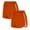Orange, variant on Gnshining 2PC Yoga Shorts for Women Summer Athleisure Shorts Casual Beach Shorts Loose Elastic Waist Shorts High Waisted Sports Pants Sweat Shorts