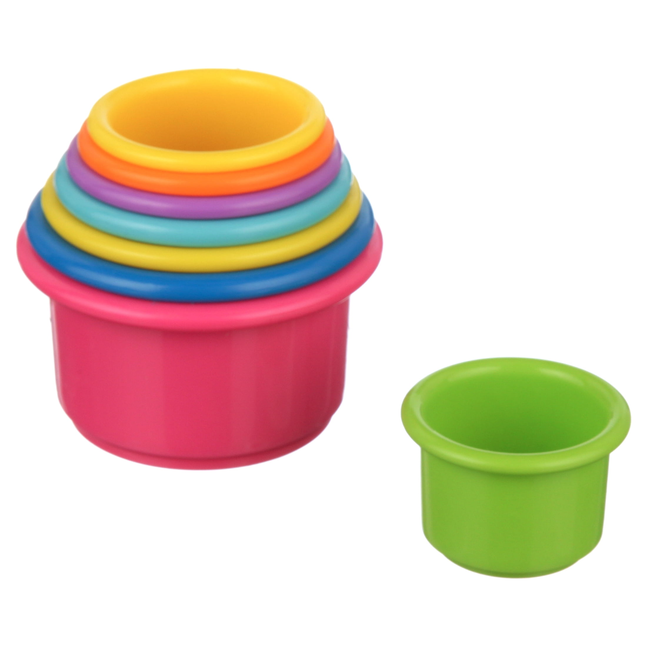 4-Piece Kids Stackable Cup Set – Assorted Colors – ThermoServ