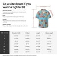 thumbnail image 5 of Pofeuu Cute Donut Print Mens Casual Short Sleeve Shirts Beach Summer Spread Collar Pocket Tops Men's Casual Short-sleeved Shirt-Small, 5 of 5