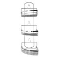thumbnail image 4 of Elama Three Rack Shower Caddy, 4 of 6
