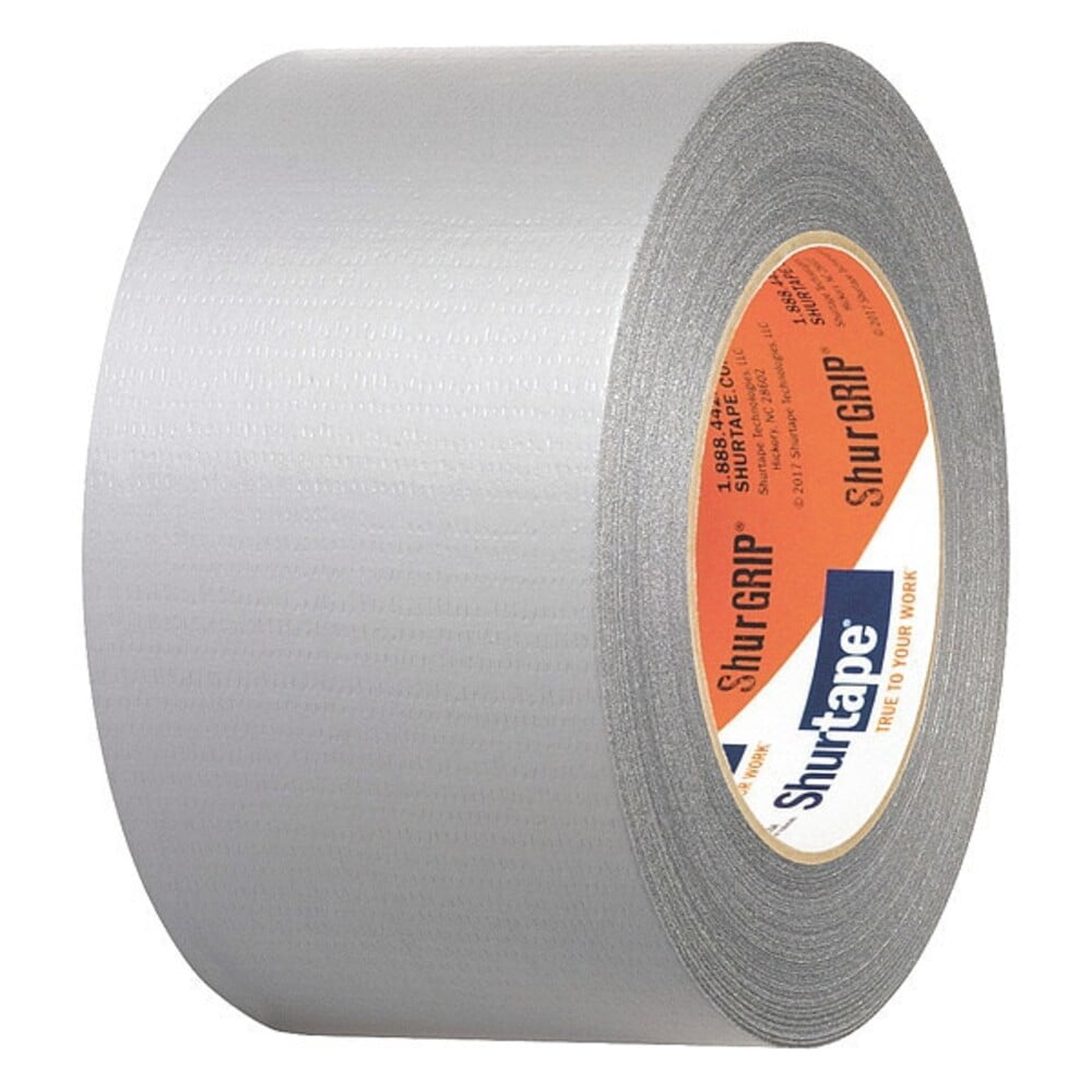 Shurtape Duct Tape, Silver, 60-1/8 yd L, 2-7/8 in W, PK16 105461