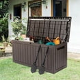 thumbnail image 3 of Outdoor Deck Box Container with Lockable Lid and Side Handles, 285L/76Gal-, 3 of 8