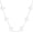 Silver White Choker, variant on Four Leaf Clover Choker Necklace for Women | 18K Gold Plated Lucky 4 Leaf Jewelry | Trendy Gifts for Her