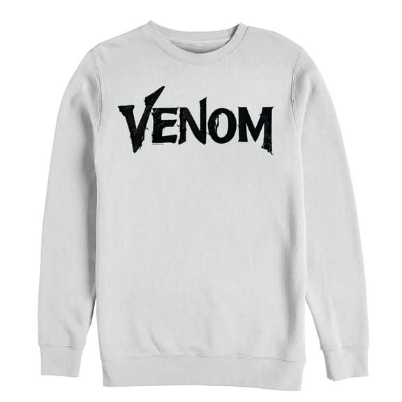 Men's Marvel Venom Film Contagious Logo  Sweatshirt White 2X Large