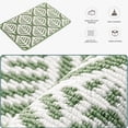 thumbnail image 5 of Guanhe Bathroom Rugs Concise Polypropylene Jacquards Weave Entry Door Doormat Floor Mat Bathroom Non-slip Mat Entrance Door Scuffing Mat Foot Mat Household Carpet,Green, 5 of 7