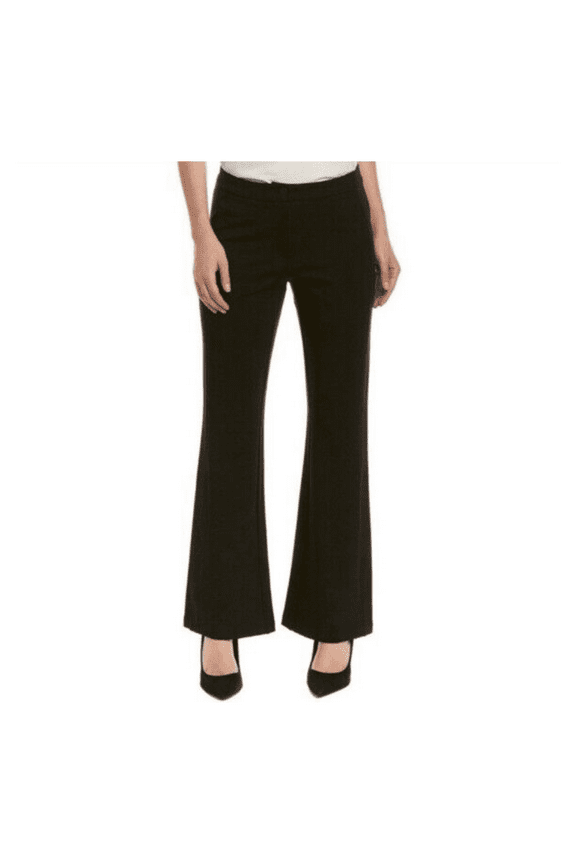 , the Hailee Women's Modern Fit Flare Pants, Black, 18W