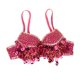 thumbnail image 5 of Top de sujetador con lentejuelas para danza del vientre, top brillante con purpurina para mujer, ideal para cabaret. rosa roja, 5 of 9