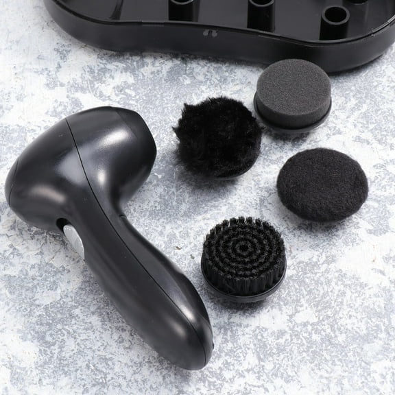 HEALEEP 1Set Shoes Polisher Electric Cleaning Micro Cotton for Leather Shoes Care Tools Travel Daily Use