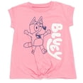 thumbnail image 3 of Conjunto de atuendo: camiseta Bluey para niñas pequeñas y pantalones cortos con forma de delfín, 3 of 7