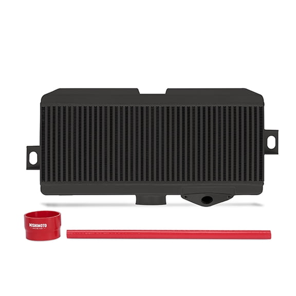 Mishimoto MMTMIC-STI-08BKRD Top-Mount Intercooler Kit Compatible With Subaru STI 2008-2021 Black Cooler, Red Hose
