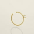 thumbnail image 6 of Anygolds 14K Real Solid Gold Adults' Diamond Continuous Hoop, 20G Body Piercing, 6 of 7