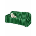 thumbnail image 2 of Retro Green Couch Cover Sofa Covers 3 Cushion Sectional Couch, Vintage Rustic Plants Trees Lines Pattern Washable Sofa Covers Slipcover Sectional Sofa Cover, Furniture Protector 71"x150", 2 of 9
