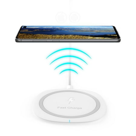 Qi Certified Fast Charge Wireless Charger for Huawei P Smart (2019); Wireless Charging Pad Compatible with Motorola Moto G7/G7 Plus/ G7 Play/ G7 Power; Sony Xperia L3/ 10/10 Plus; Huawei P