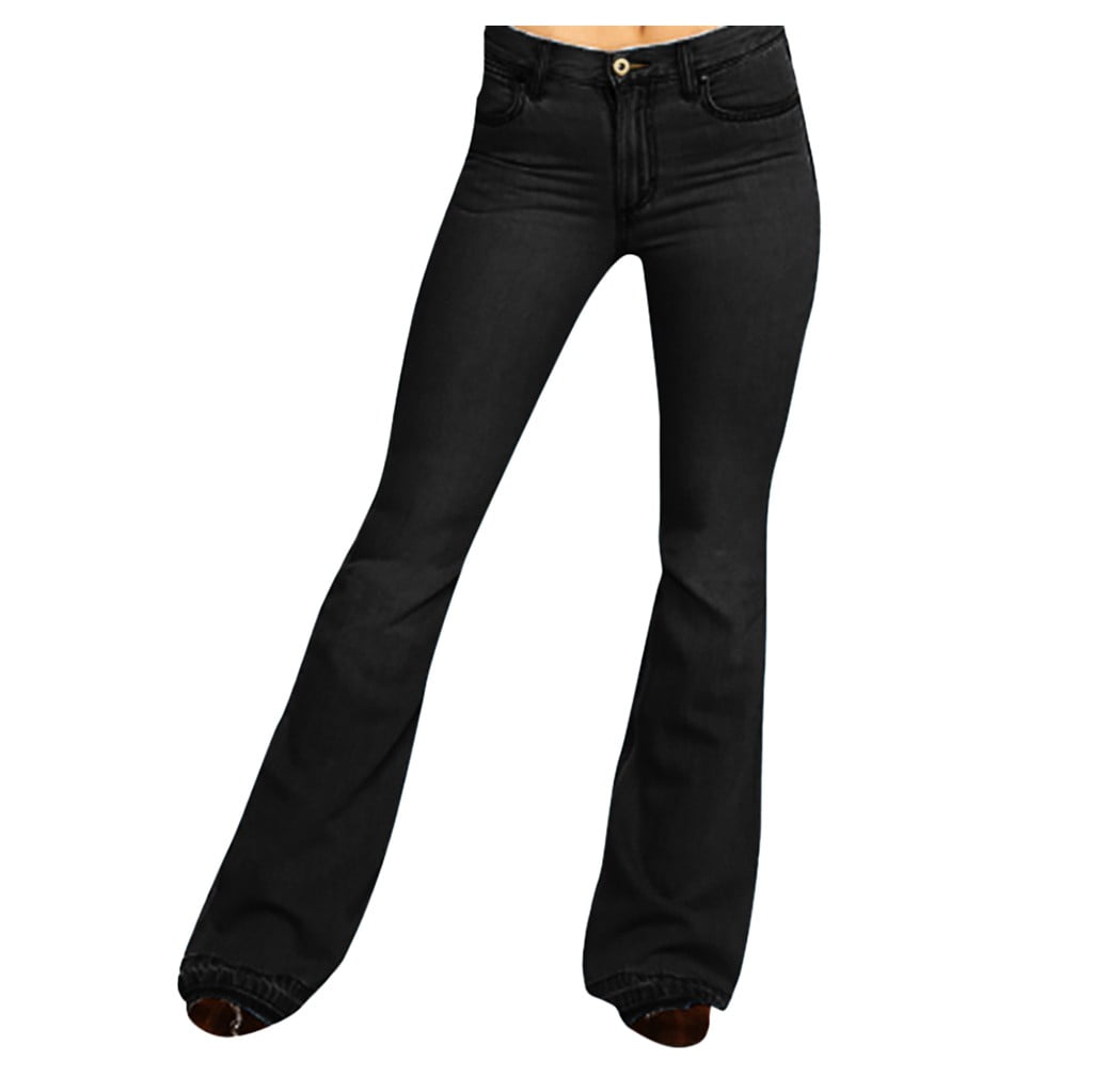 summer-savings-clearance-2022-women-flare-jeans-mid-waist-bell-jeans