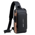 thumbnail image 1 of USB Charging Sport Sling Bag Male Anti-theft Chest Bag with Password Lock, 1 of 4