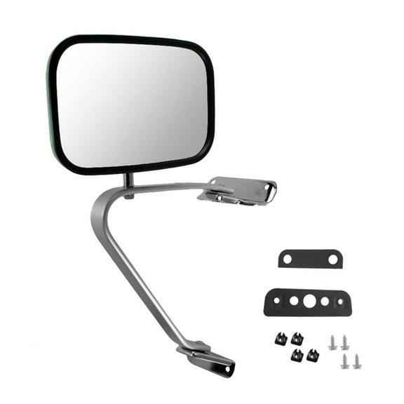 TRQ Stainless Steel Swing Lock Side View Mirror Left or Right for Ford Truck MRA05115 Fits select: 1980-1996 FORD F150, 1980-1997 FORD F250