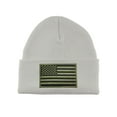 thumbnail image 1 of Gravity Threads USA Olive Drapeau Patch Manchette Bonnet - Blanc, 1 of 2