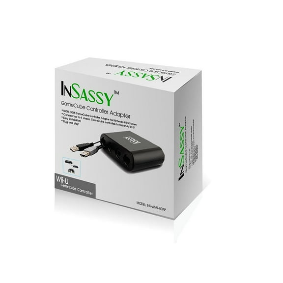 InSassy® GameCube Controller Adapter for Wii U and PC