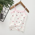 thumbnail image 2 of CYRBOKO Girls Tank Tops, Cotton Spaghetti Straps Sleeveless Summer Undershirts White Size 10-12 T, 2 of 3