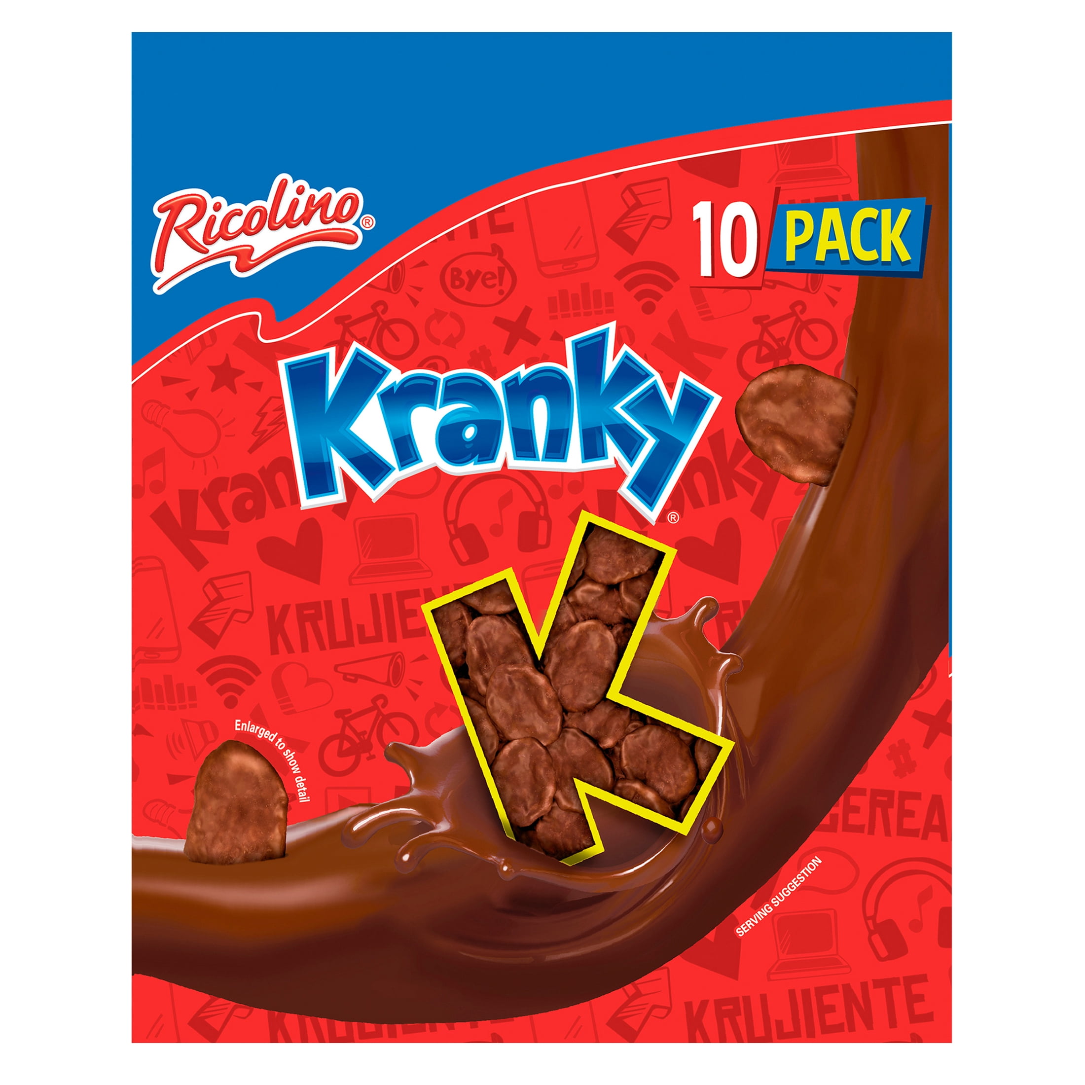 Ricolino Kranky Chocolate Covered Cornflakes, 1.41 oz, 10 Count Box
