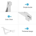 thumbnail image 2 of MasteelfCA 8 Pcs Pinces de Tablette de Réfrigérateur en Aluminium Support de Réfrigérateur Pince Support de Tablette, 2 of 8