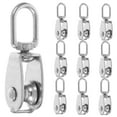 thumbnail image 6 of 10pcs Stainless Steel Pulley Wire Rope Pulley Greenhouse Diy Project Pulleys Groove Wheel Heavy Duty Lifting Pulley Heavy Duty Pulley Rope Pulley, 6 of 8