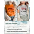 thumbnail image 6 of Anbech LOVE Printed T-Shirt for Women Casual Valentine's Day Graphic LOVE Is All You Need Junior Girls Short Sleeve Tee Tops with Crew Neck, 6 of 10
